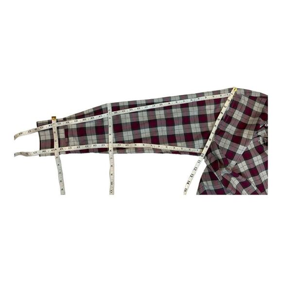 Maker & Company Men's Button Up Shirt Long Sleeve Size 16/41 Plaid Red White - Picture 8 of 10